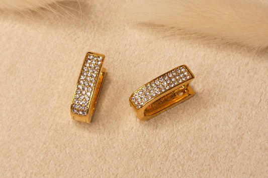Ohrringe Line Oval Diamond