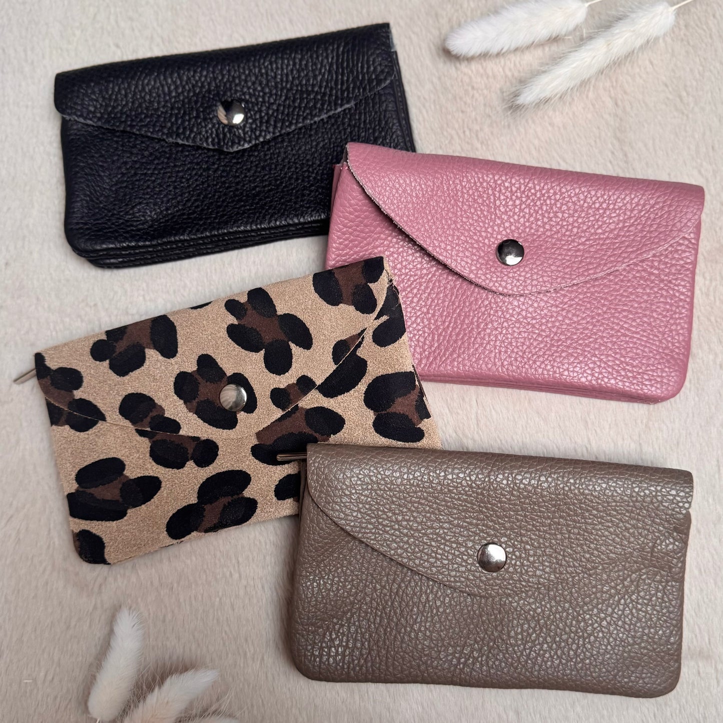 Classic Leder Portemonnaie Schwarz