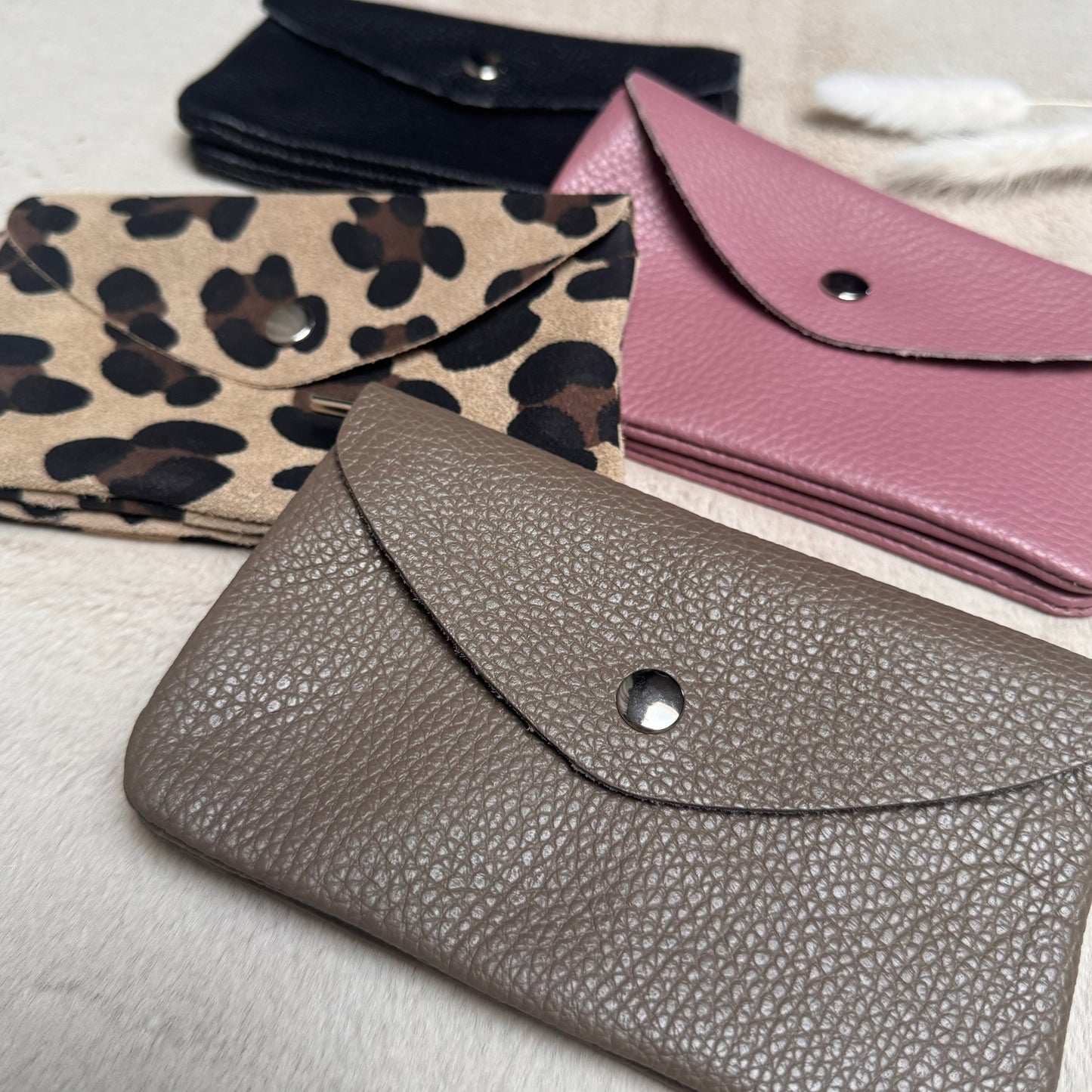 Classic Leder Portemonnaie Schwarz