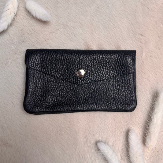 Classic Leder Portemonnaie Schwarz