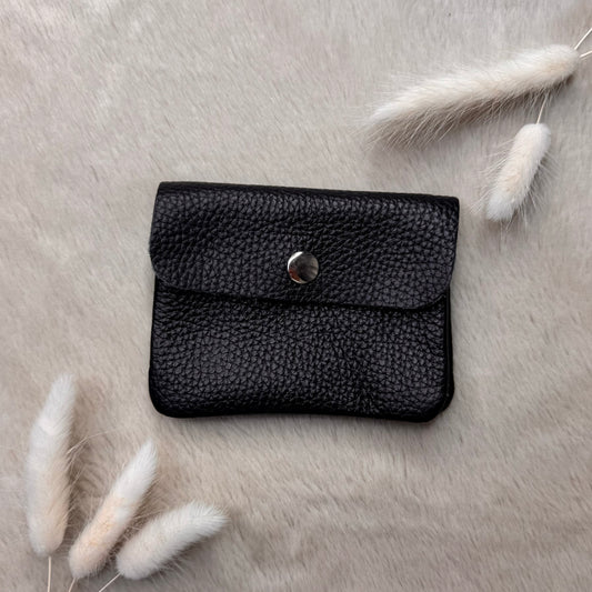 Mini Classic Leder Portemonnaie Schwarz