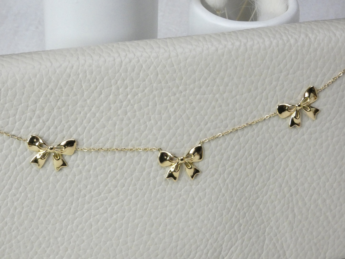 Sweet Bow Kette Gold