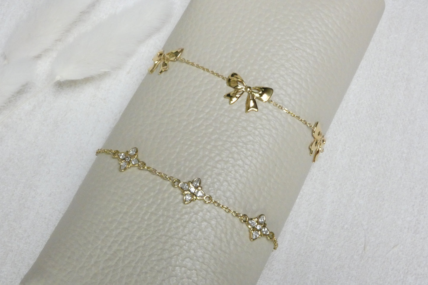 Sweet Bow Armband Gold