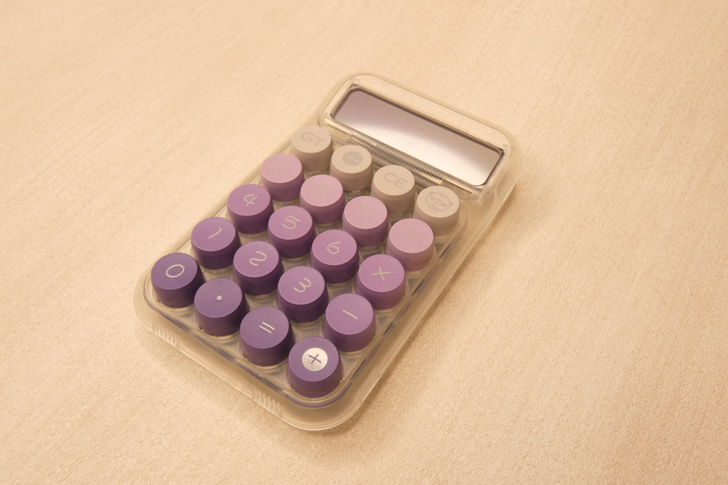 Lila Taschenrechner Bärchen