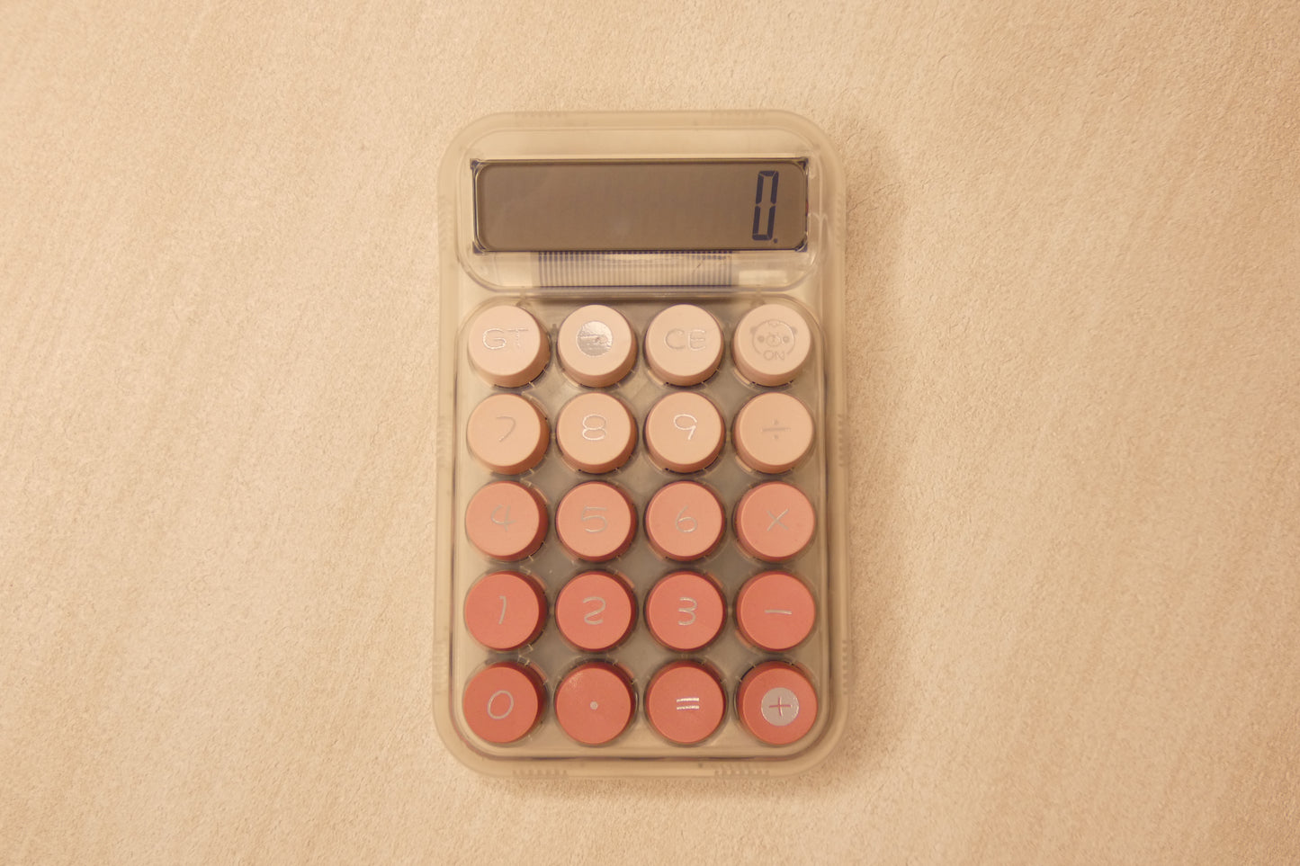 Lila Taschenrechner Bärchen