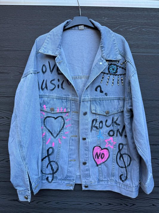 Jansjacke mit Prints
